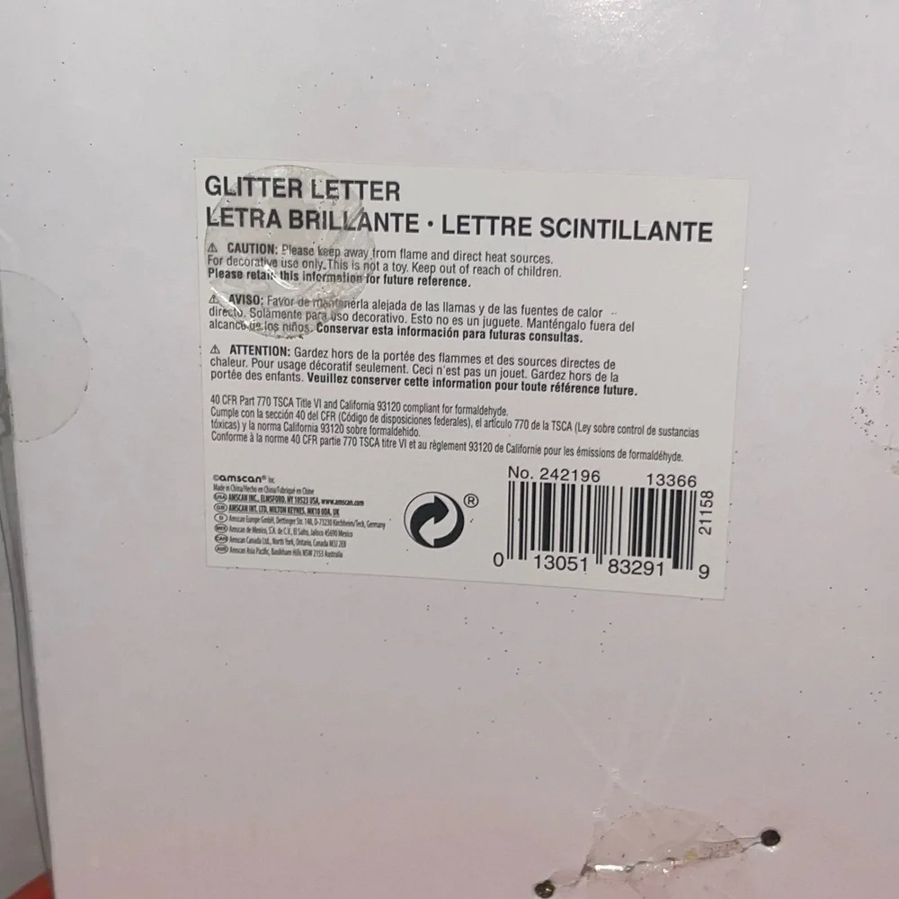 Gold Glitter Letters - Picture 14 of 16